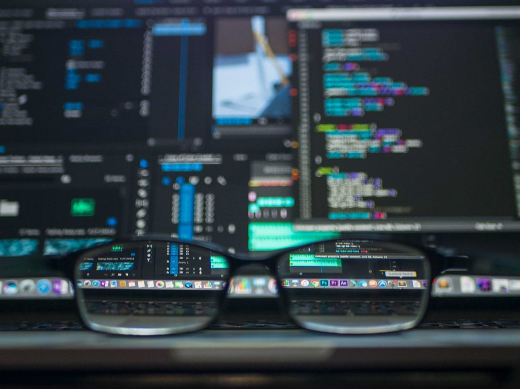 Devops Developer glasses on table